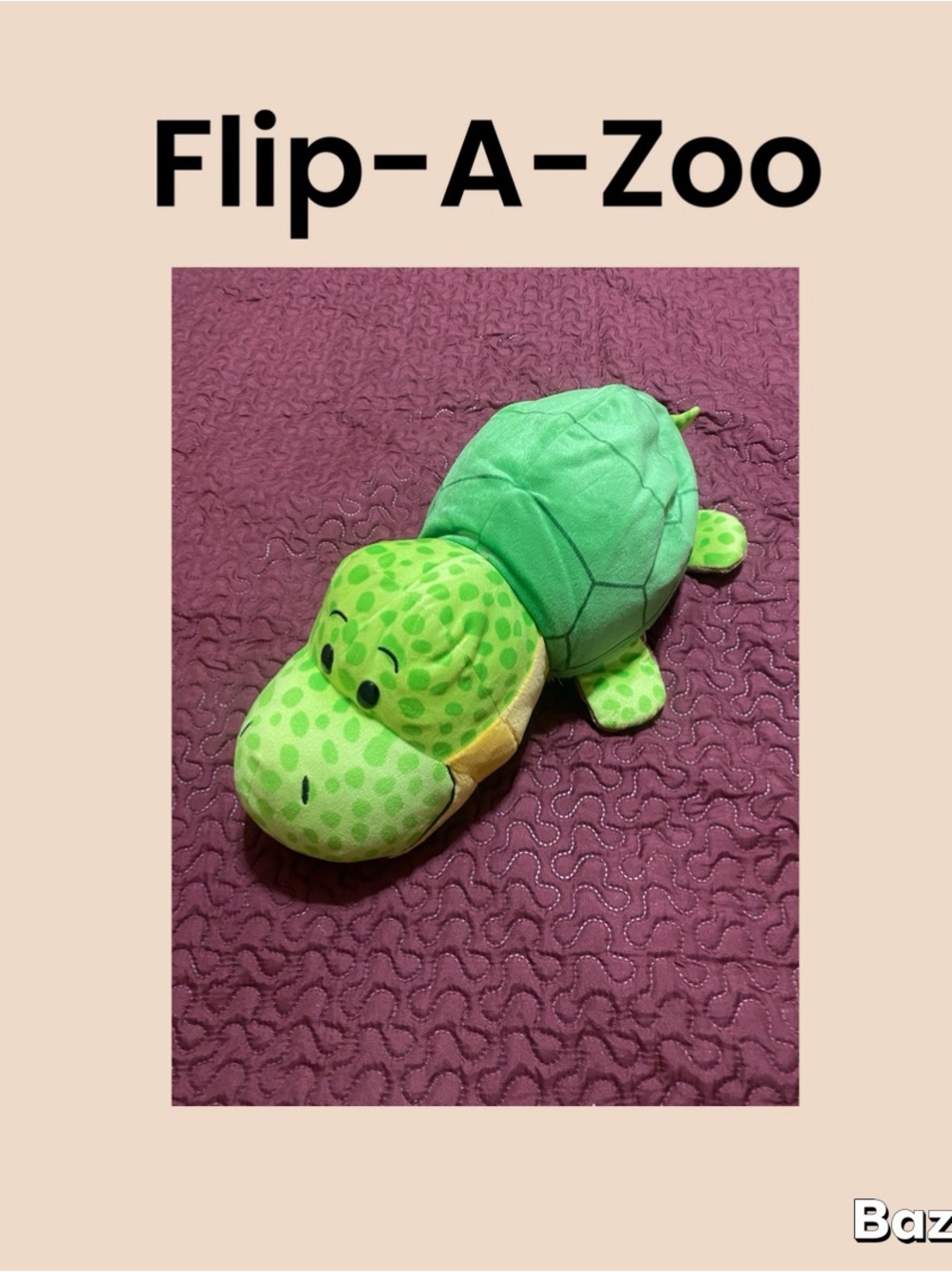 Flip-A-Zoo Pet Tito Turtle/Hanna Hedgehog